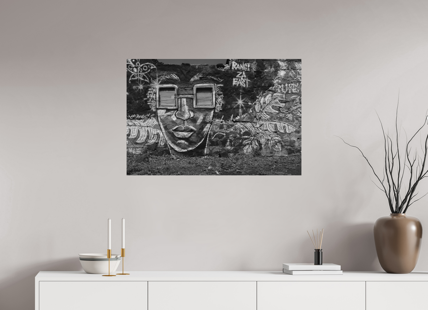 90 x 60 cm, Ilford on Aluminium Shades - Schwarzweiß-Fotokunst - Hochwertiger Abzug in Galeriequalität