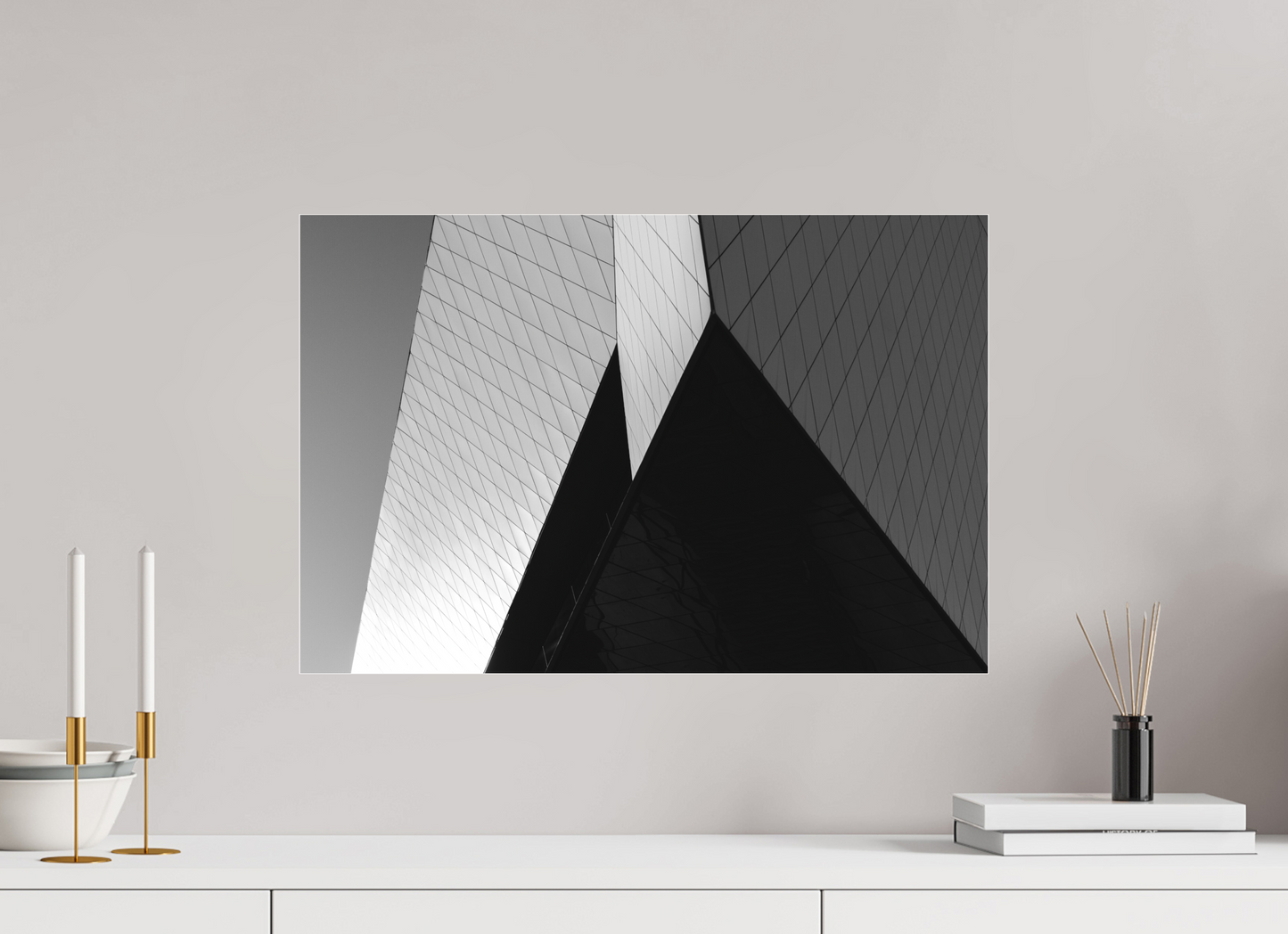 Triangles II - Black and White Architectural Photography - Gallery-Quality Premium Print