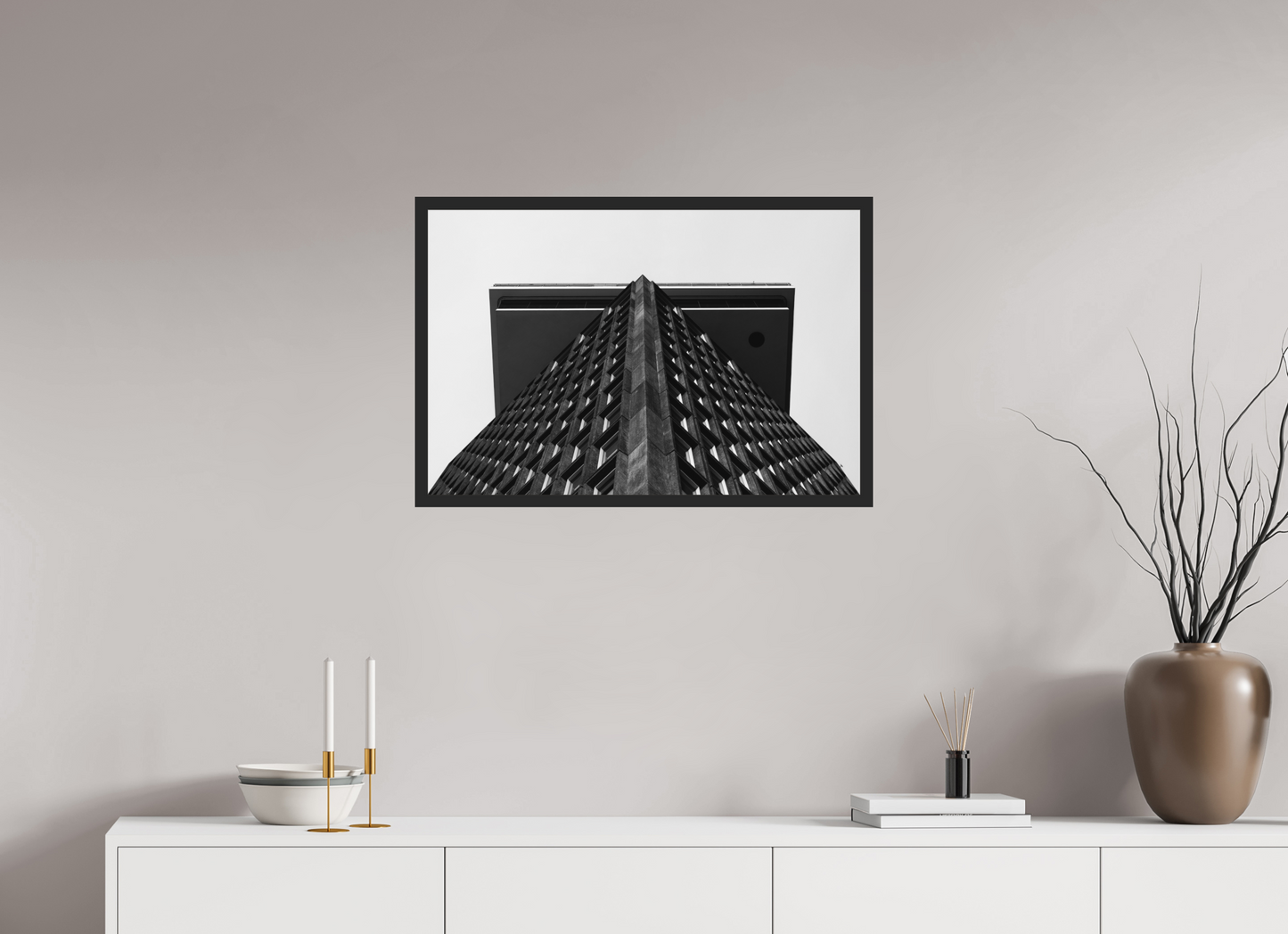 Tabletop - Schwarzweiß-Architekturfotografie - Hochwertiger Abzug in Galeriequalität