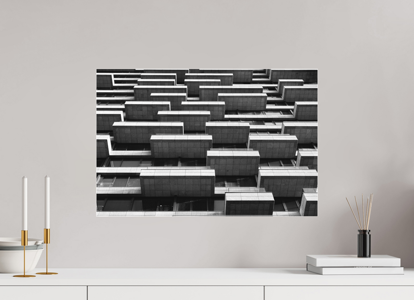 Maze II - Schwarzweiß-Architekturfotografie - Hochwertiger Abzug in Galeriequalität