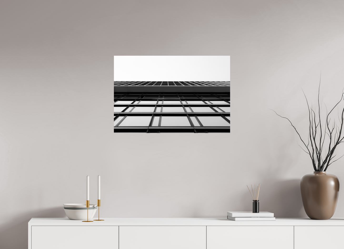 Grid VI - Schwarzweiß-Architekturfotografie - Hochwertiger Abzug in Galeriequalität
