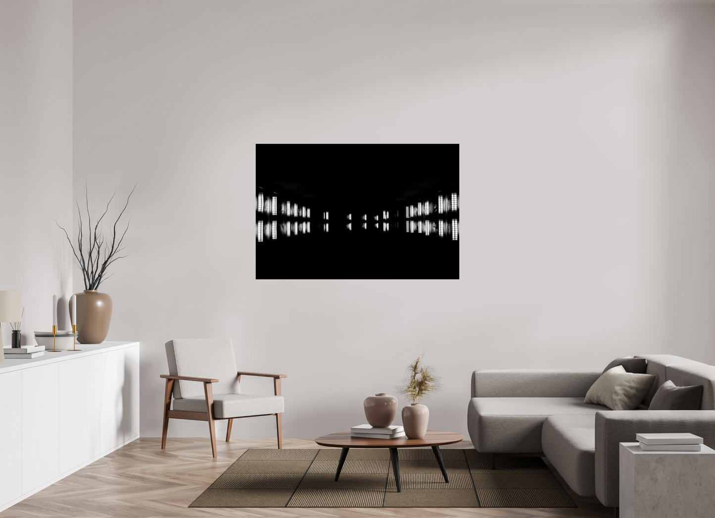 Float - Abstract Black and White Night Photography - Gallery-Quality Premium Print