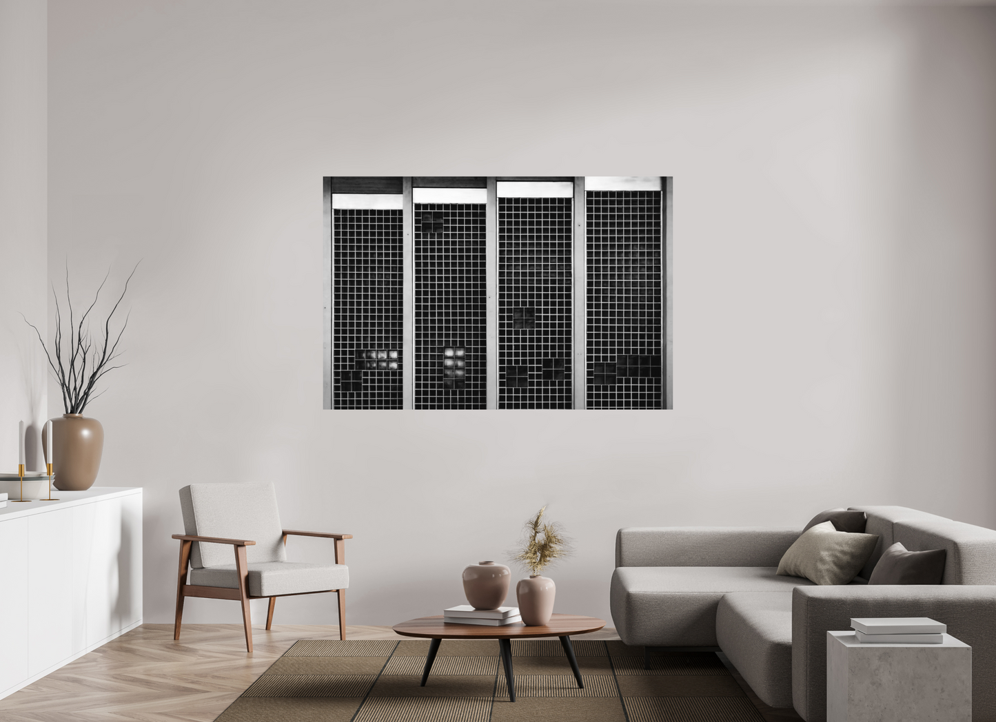 180 x 120 cm, Ilford on Aluminium Stepped - Abstrakte Schwarzweiß-Fotografie - Hochwertiger Abzug in Galeriequalität