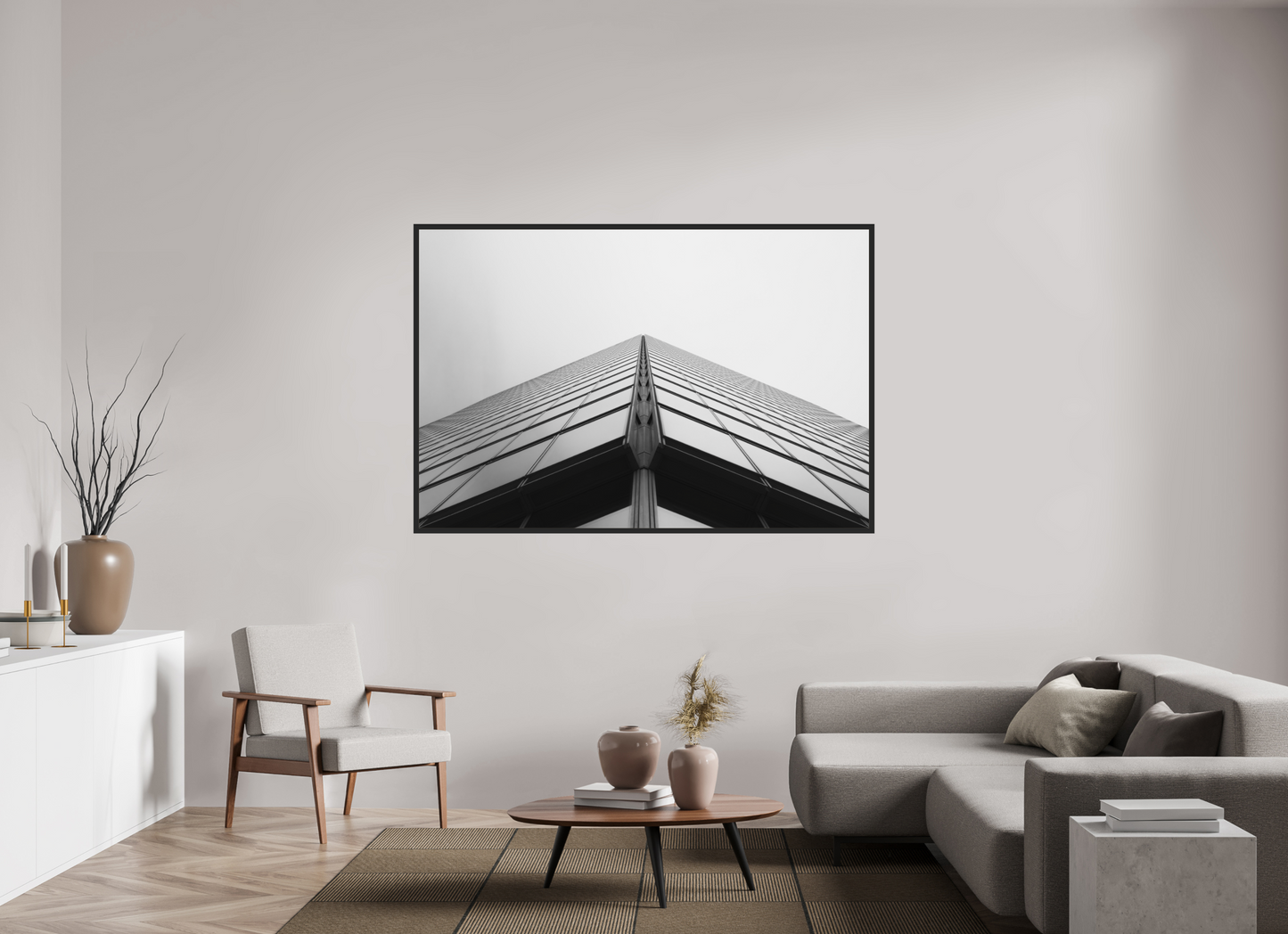 Peak - Schwarzweiß-Architekturfotografie - Hochwertiger Abzug in Galeriequalität