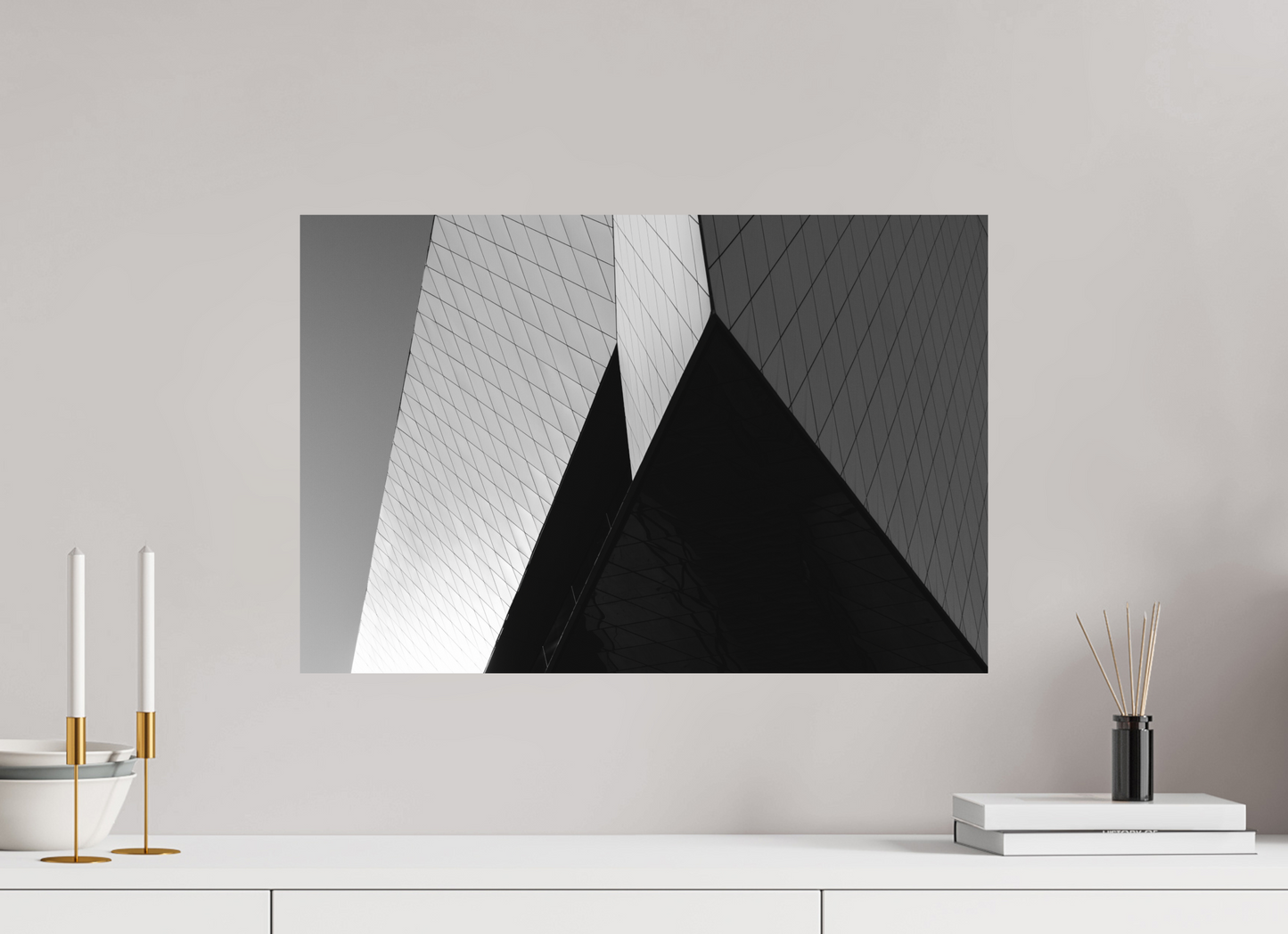 Triangles II - Black and White Architectural Photography - Gallery-Quality Premium Print