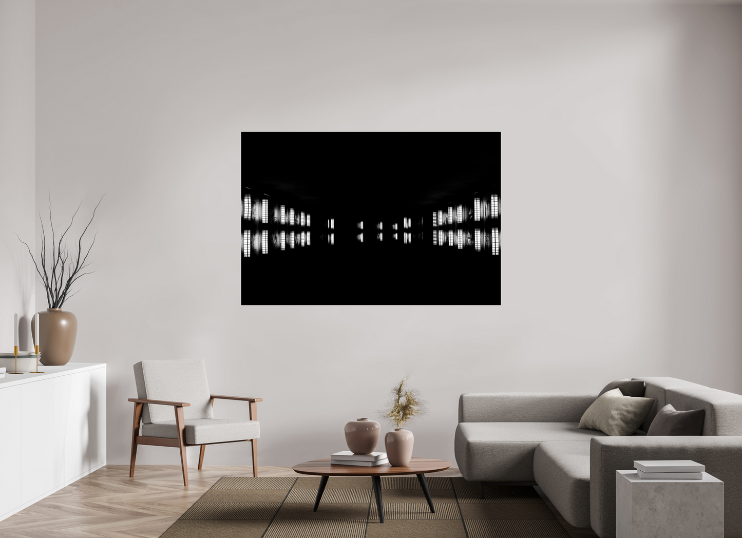 Float - Abstract Black and White Night Photography - Gallery-Quality Premium Print