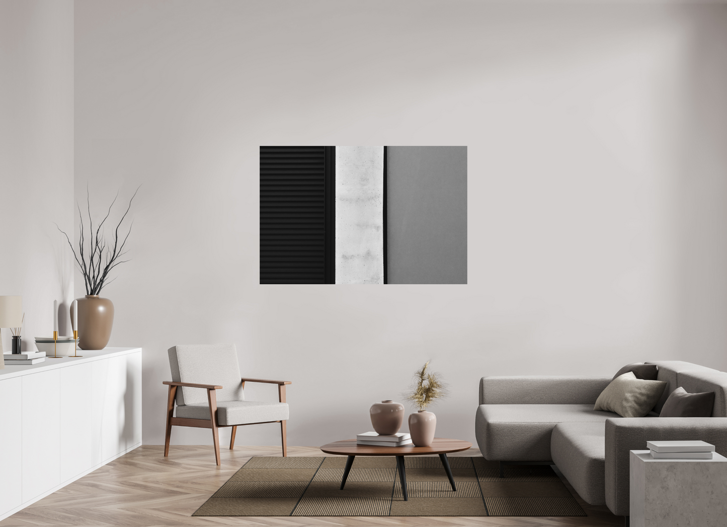 150 x 100 cm, Ilford on Aluminium Palette - Abstrakte Schwarzweiß-Fotografie - Hochwertiger Abzug in Galeriequalität
