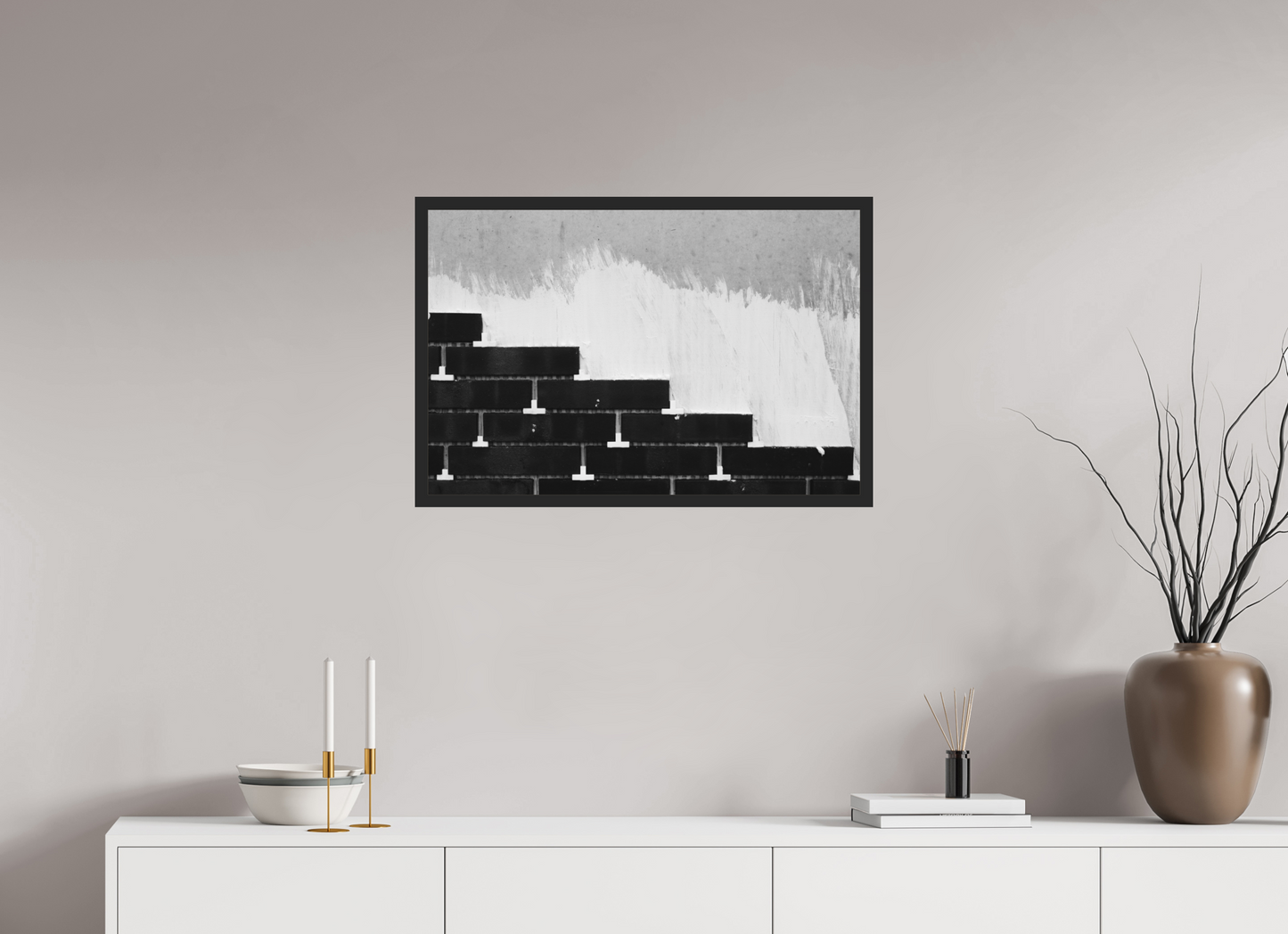 Steps - Abstrakte Schwarzweiß-Fotografie, Naheinstellung - Hochwertiger Abzug in Galeriequalität