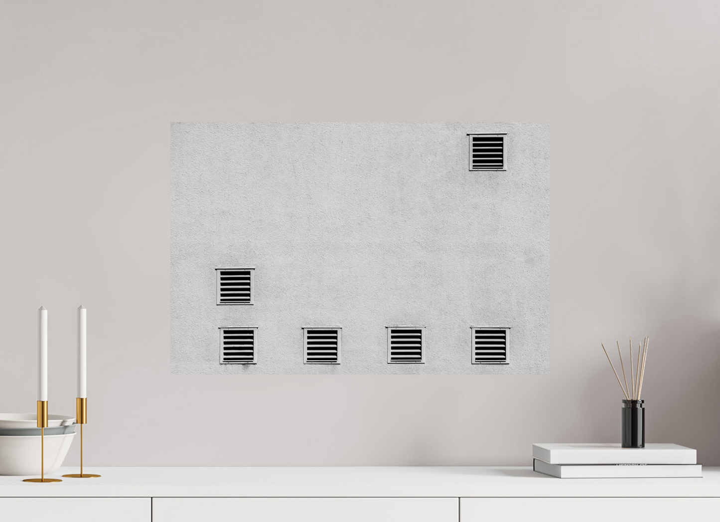 Odds - Minimalistische Schwarzweiß-Architekturfotografie - Hochwertiger Abzug in Galeriequalität