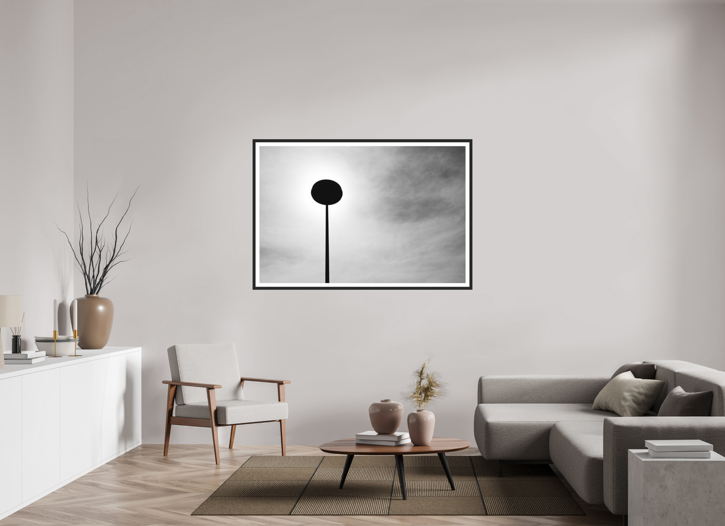 Nail II - Abstrakte Minimalistische Schwarzweiß-Fotografie - Hochwertiger Abzug in Galeriequalität