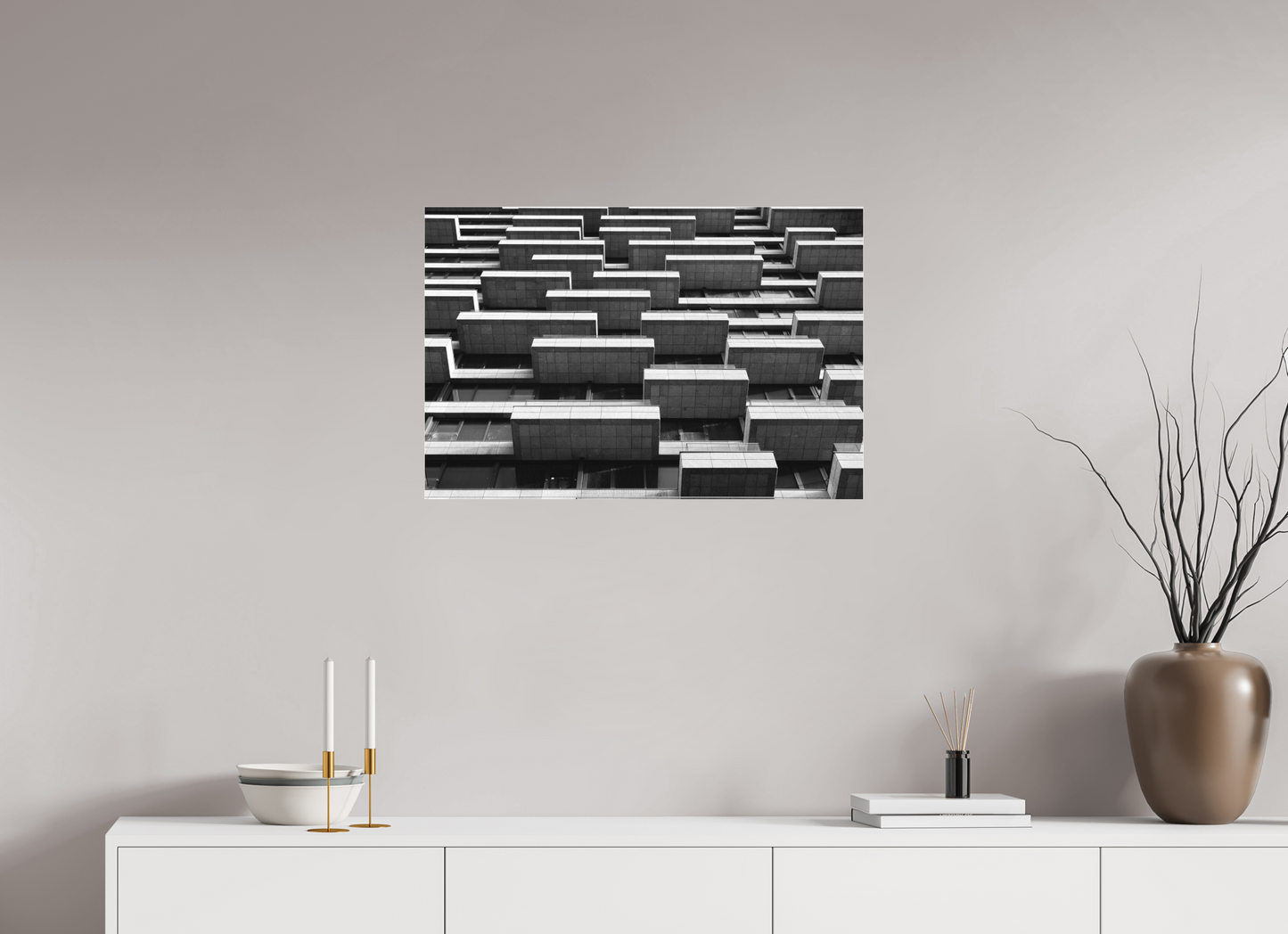 Maze II - Schwarzweiß-Architekturfotografie - Hochwertiger Abzug in Galeriequalität