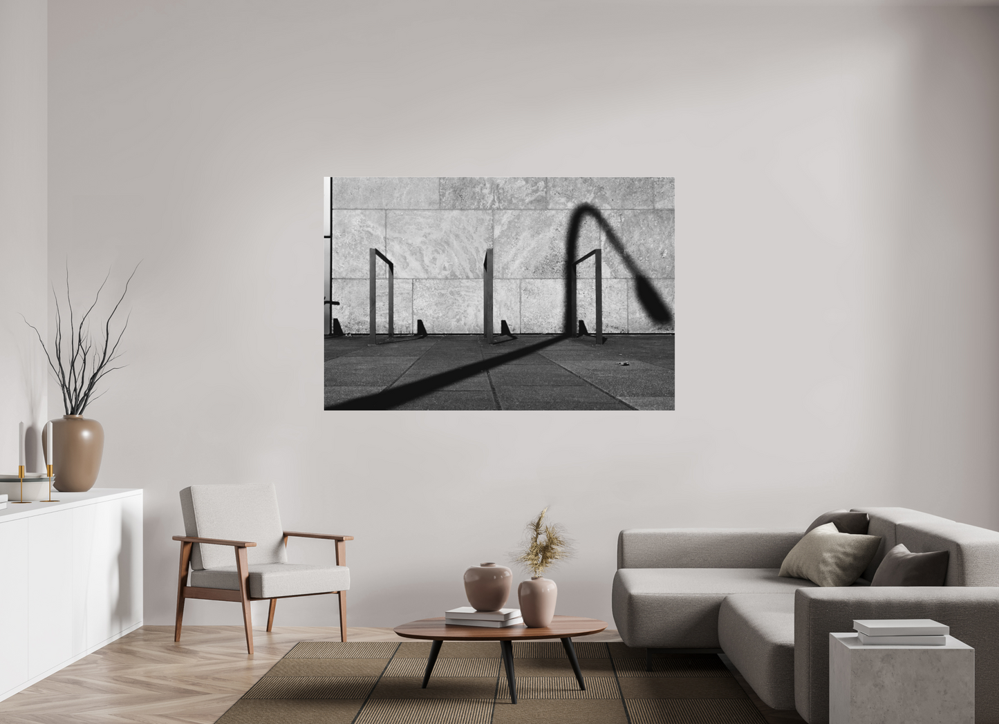 Bow - Abstrakte Schwarzweiß-Fotografie - Hochwertiger Abzug in Galeriequalität