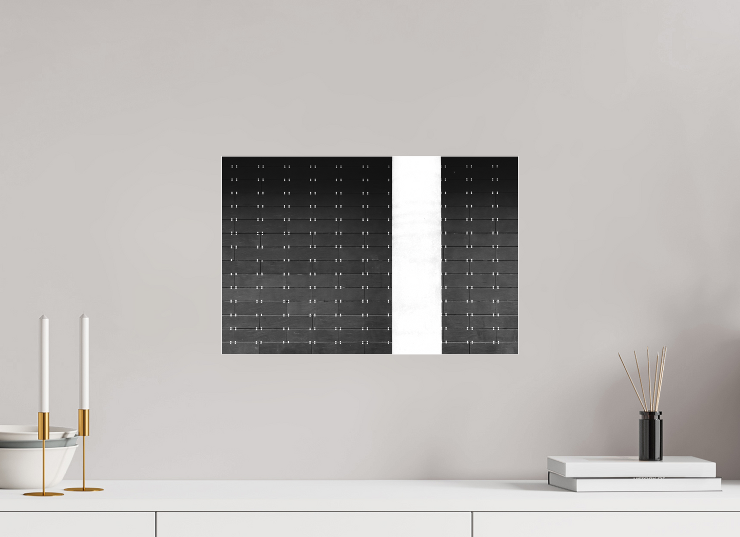 45 x 30 cm, Ilford on Aluminium behind Acrylic Glass Drawers -Schwarzweiß-Fotografie, Naheinstellung - Hochwertiger Abzug in Galeriequalität