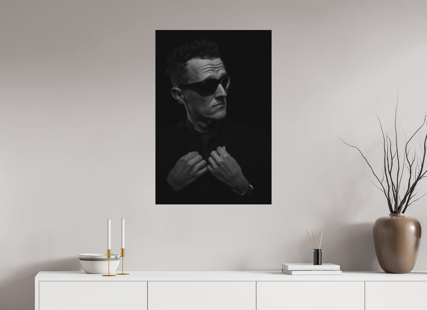 Showdown II - Schwarzweiß-Fotografie, Portrait - Hochwertiger Abzug in Galeriequalität