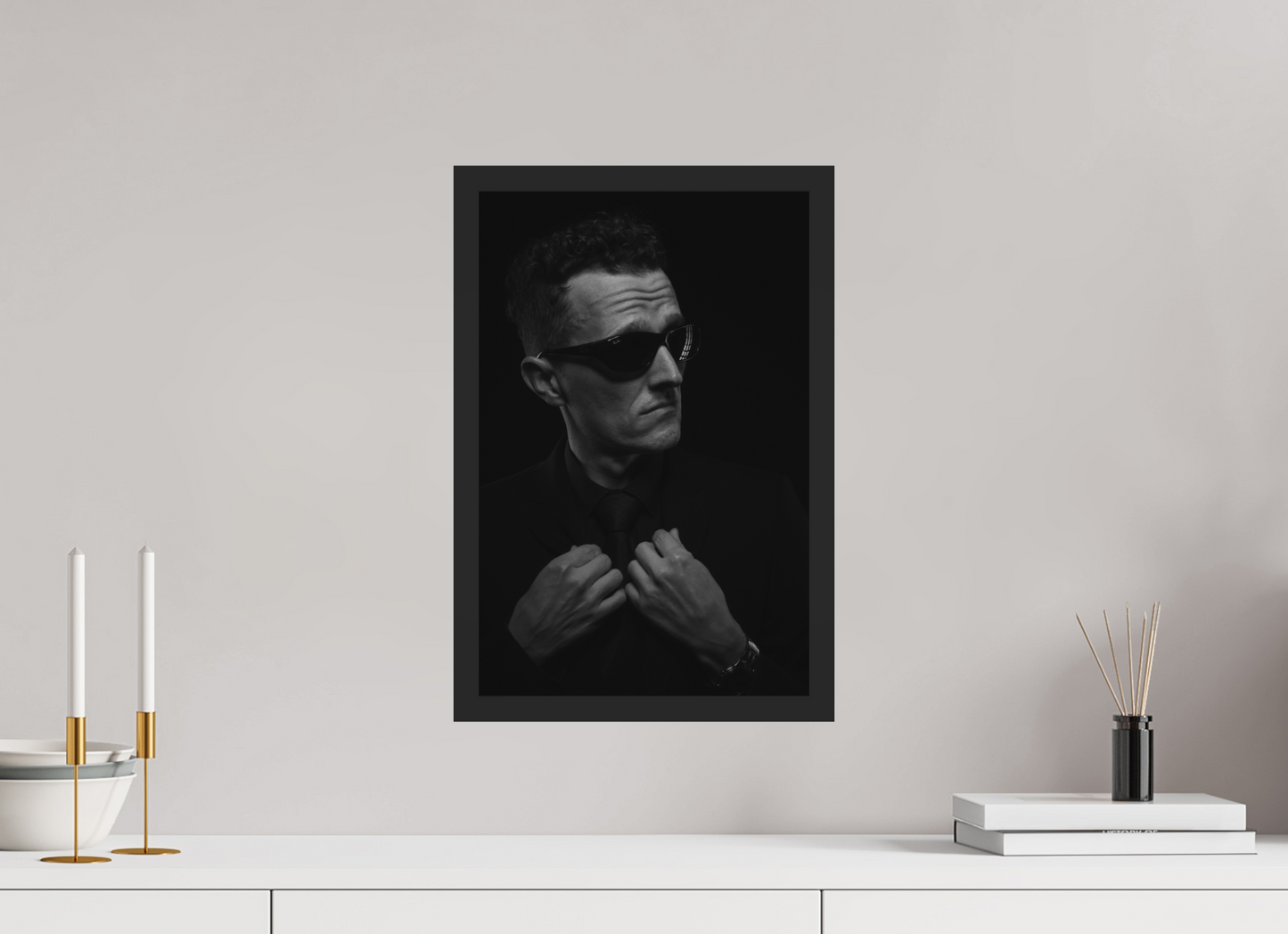 Showdown II - Schwarzweiß-Fotografie, Portrait - Hochwertiger Abzug in Galeriequalität