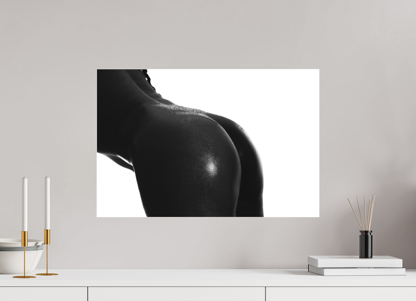 Dew - Schwarzweiß-Fotografie, Teilakt - Hochwertiger Abzug in Galeriequalität