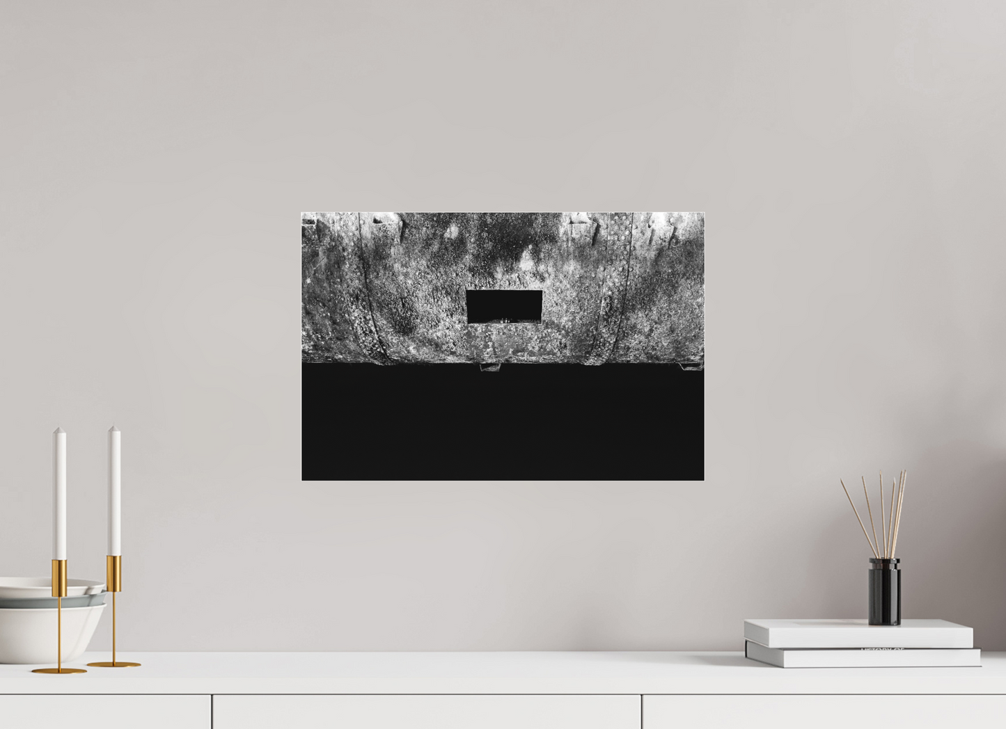 Peek - Abstrakte Schwarzweiß-Fotografie - Hochwertiger Abzug in Galeriequalität
