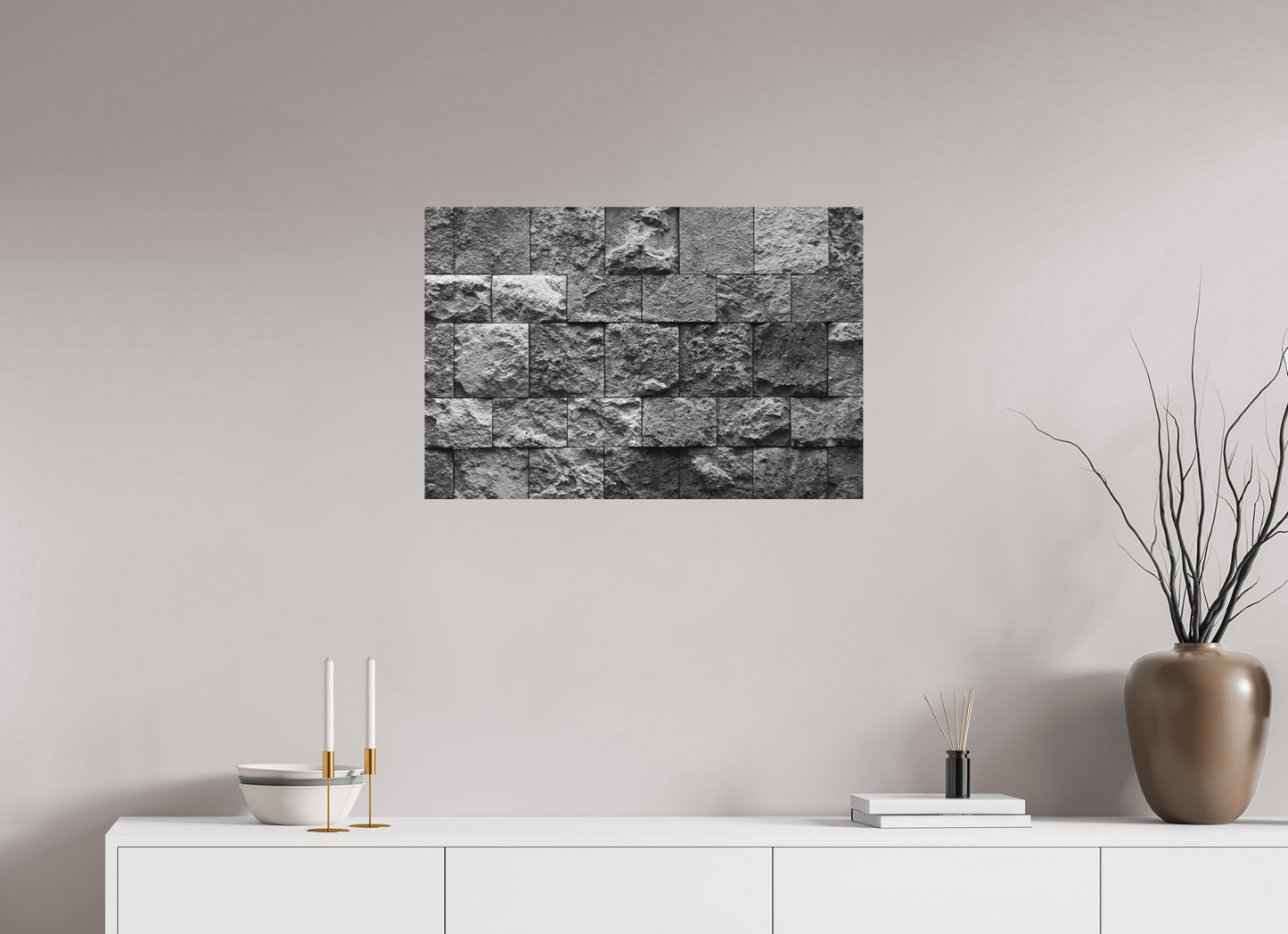 75 x 50 cm, Ilford on Aluminium Misalignment - Abstrakte Schwarzweiß-Fotokunst - Hochwertiger Abzug in Galeriequalität