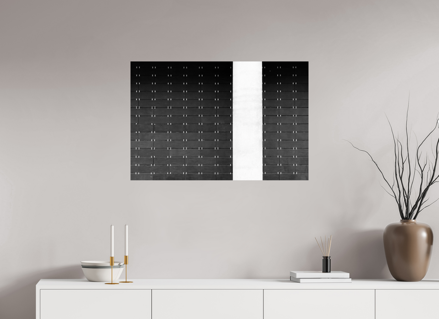 90 x 60 cm, Ilford Photo Print Drawers -Schwarzweiß-Fotografie, Naheinstellung - Hochwertiger Abzug in Galeriequalität