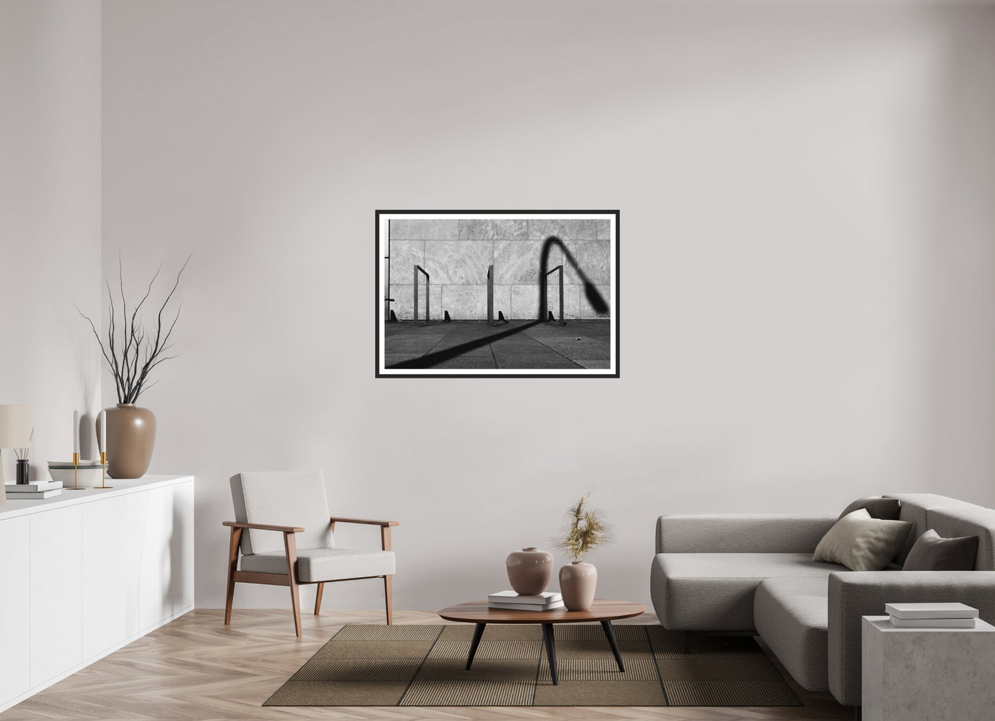 Bow - Abstrakte Schwarzweiß-Fotografie - Hochwertiger Abzug in Galeriequalität