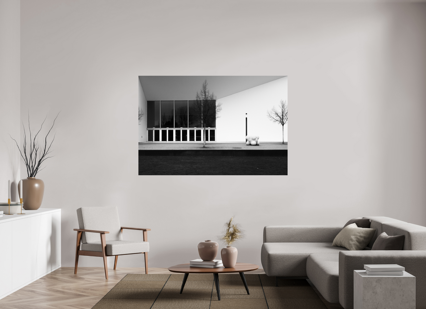 Vanishing - Schwarzweiß-Architekturfotografie - Hochwertiger Abzug in Galeriequalität