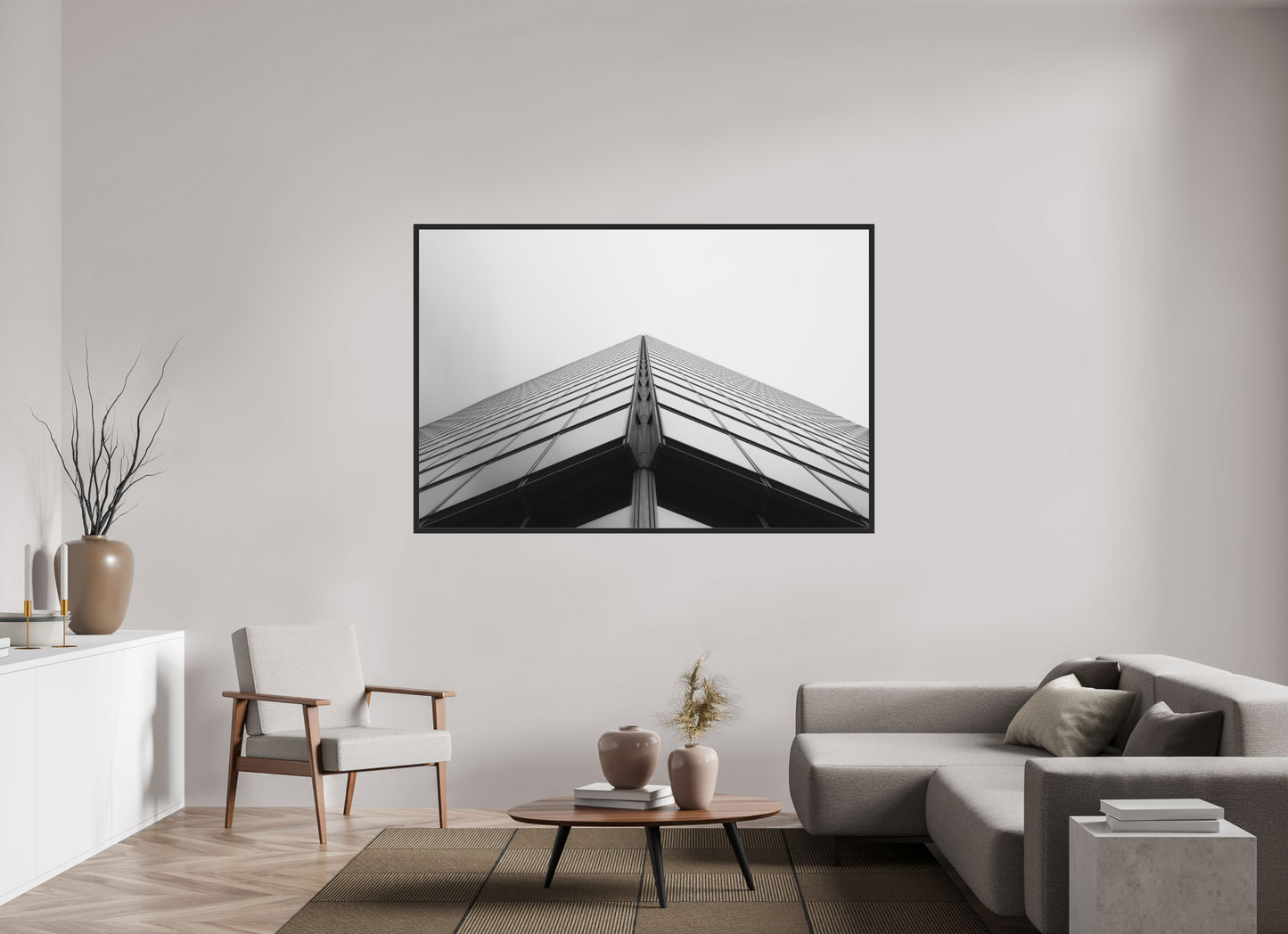 Peak - Schwarzweiß-Architekturfotografie - Hochwertiger Abzug in Galeriequalität