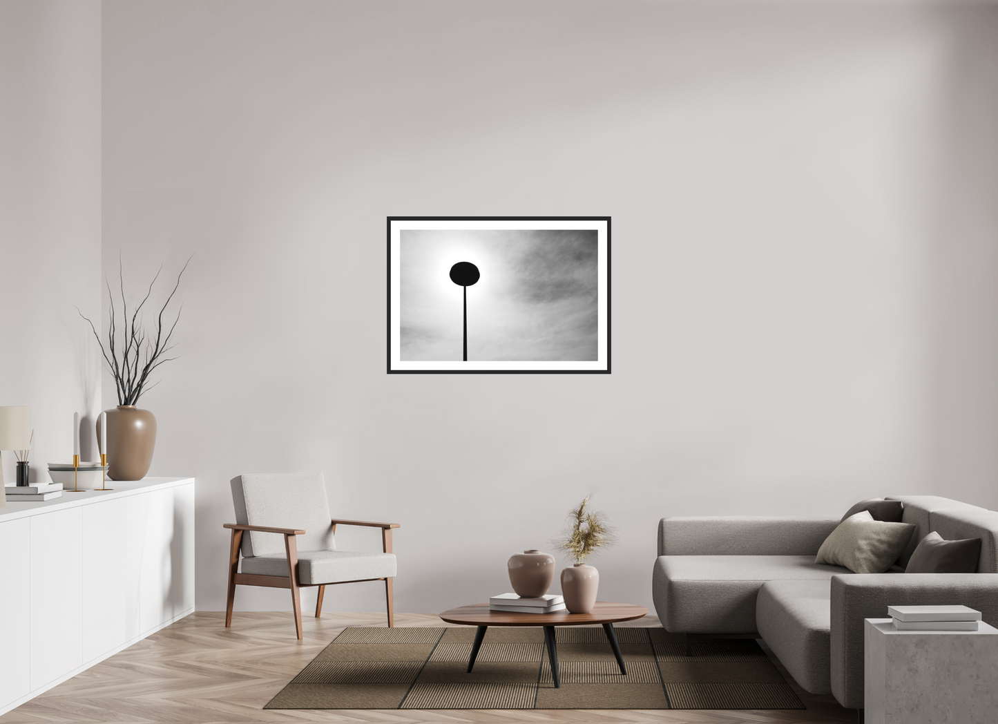 Nail II - Abstrakte Minimalistische Schwarzweiß-Fotografie - Hochwertiger Abzug in Galeriequalität