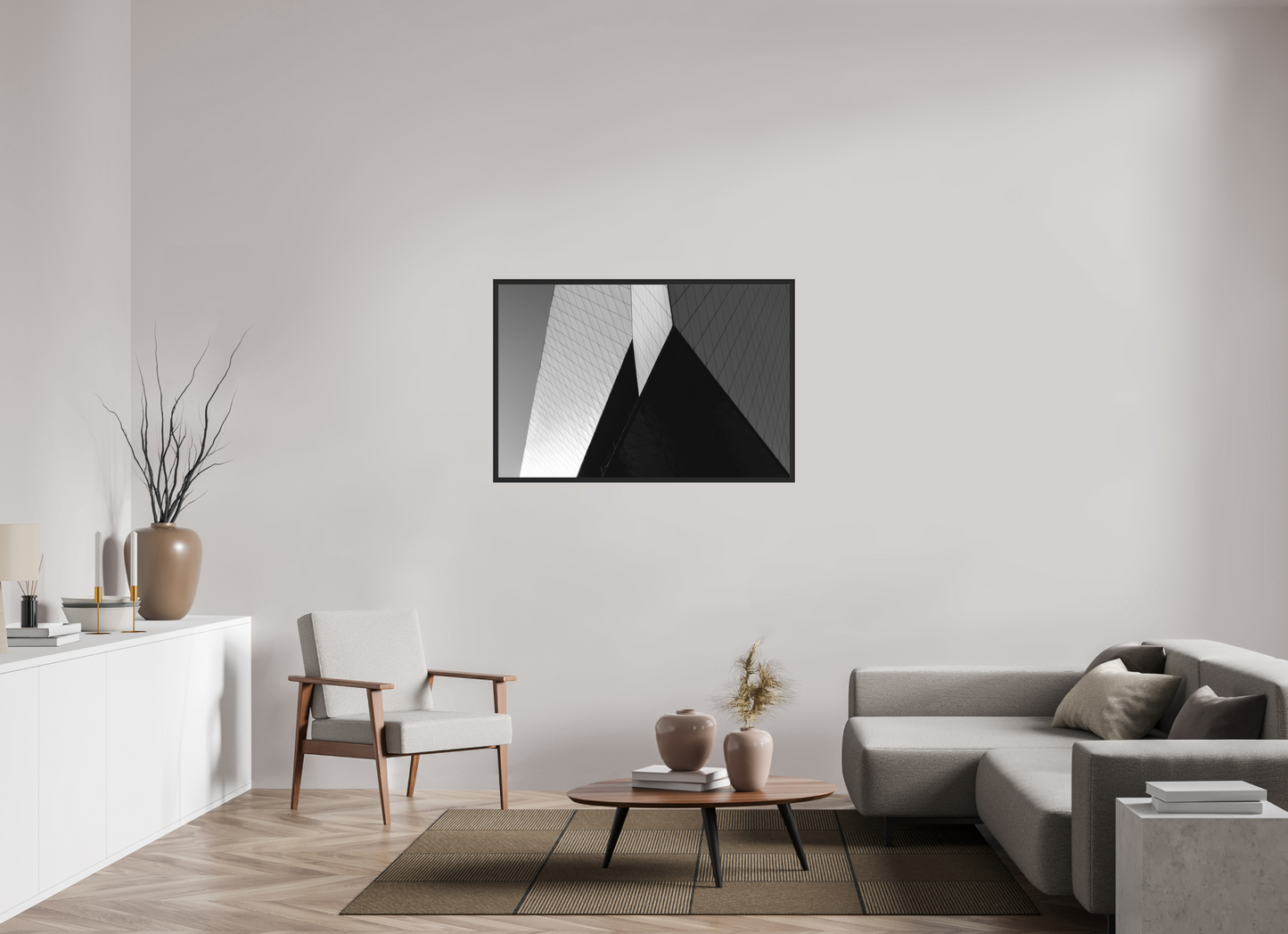Triangles II - Black and White Architectural Photography - Gallery-Quality Premium Print