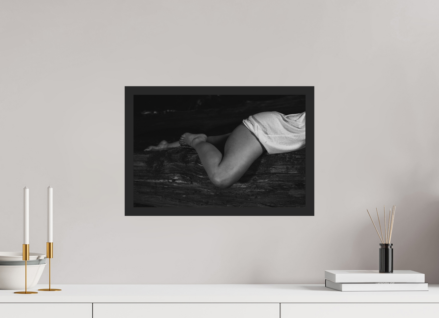 Rest - Schwarzweiß-Fotografie, Teilakt - Hochwertiger Abzug in Galeriequalität