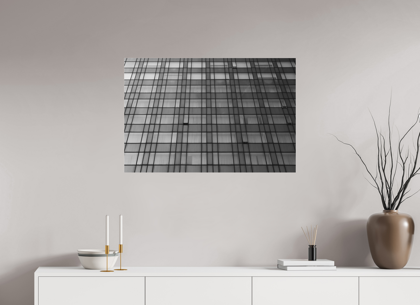Grid VII - Schwarzweiß-Architekturfotografie - Hochwertiger Abzug in Galeriequalität