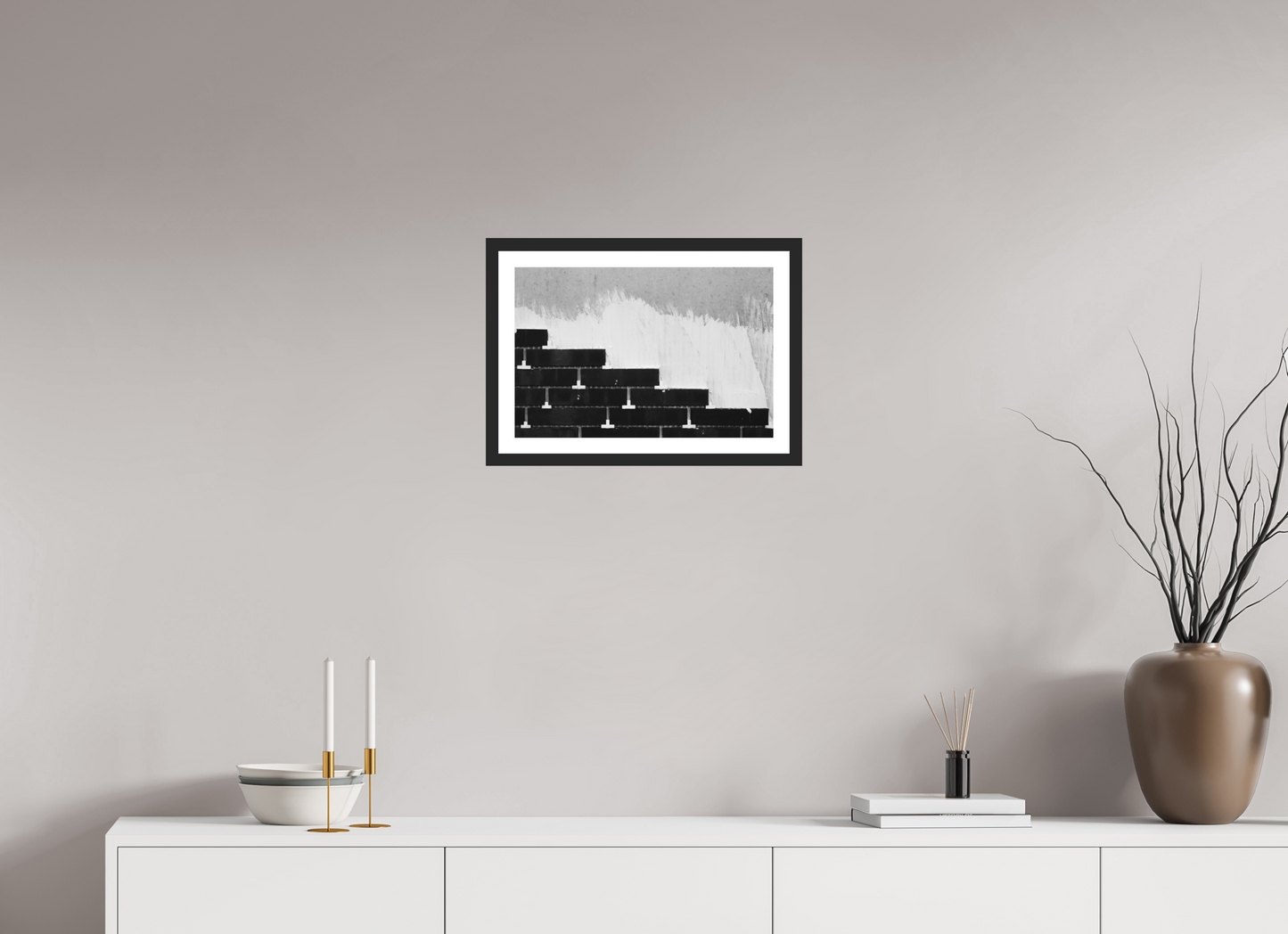 Steps - Abstrakte Schwarzweiß-Fotografie, Naheinstellung - Hochwertiger Abzug in Galeriequalität