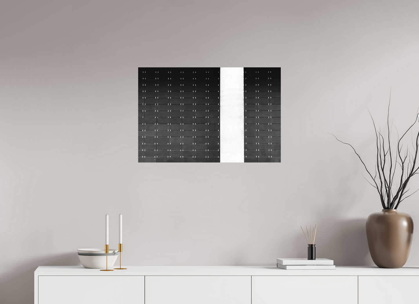 75 x 50 cm, Ilford on Aluminium Drawers -Schwarzweiß-Fotografie, Naheinstellung - Hochwertiger Abzug in Galeriequalität