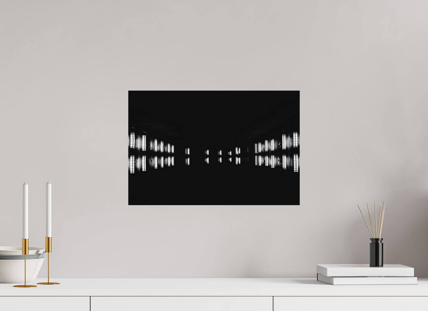 Float - Abstract Black and White Night Photography - Gallery-Quality Premium Print