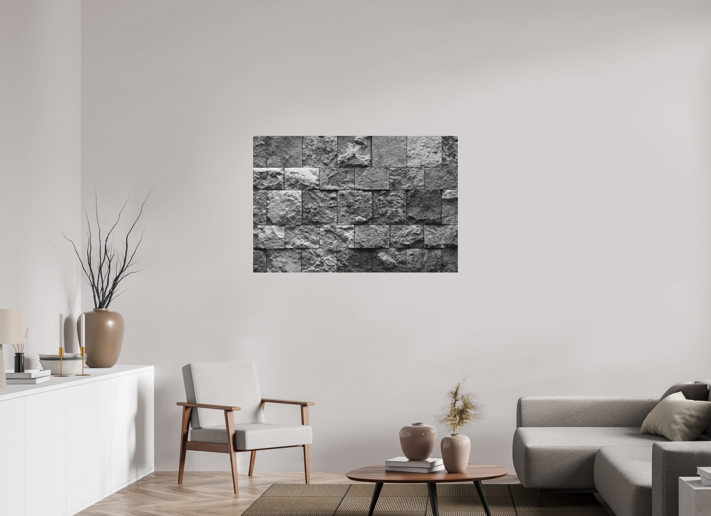 120 x 80 cm, Ilford on Aluminium behind Acrylic Glass Misalignment - Abstrakte Schwarzweiß-Fotokunst - Hochwertiger Abzug in Galeriequalität