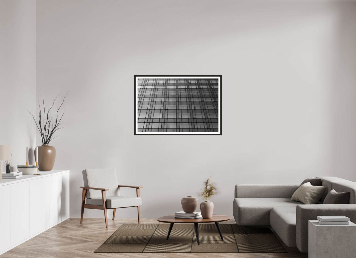 Grid VII - Schwarzweiß-Architekturfotografie - Hochwertiger Abzug in Galeriequalität