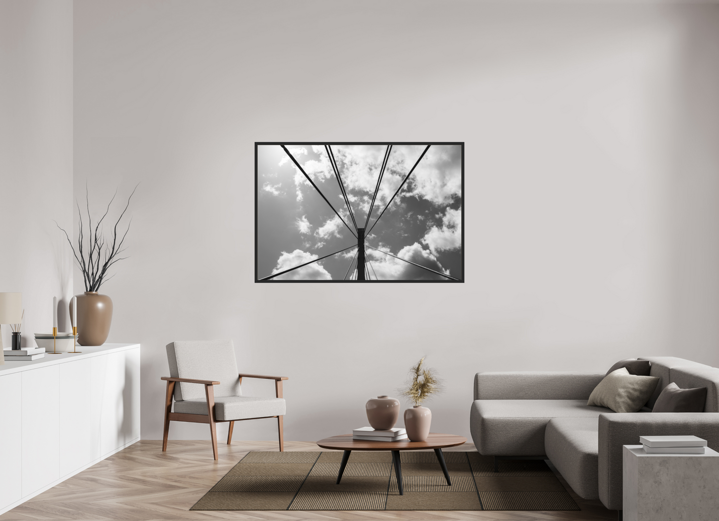 Suspension II - Schwarzweiß-Fotografie - Hochwertiger Abzug in Galeriequalität