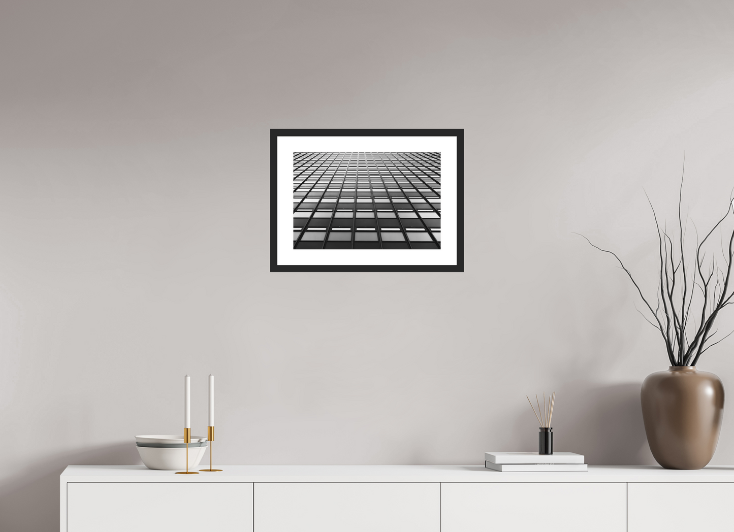 Grid - Schwarzweiß-Architekturfotografie - Hochwertiger Abzug in Galeriequalität
