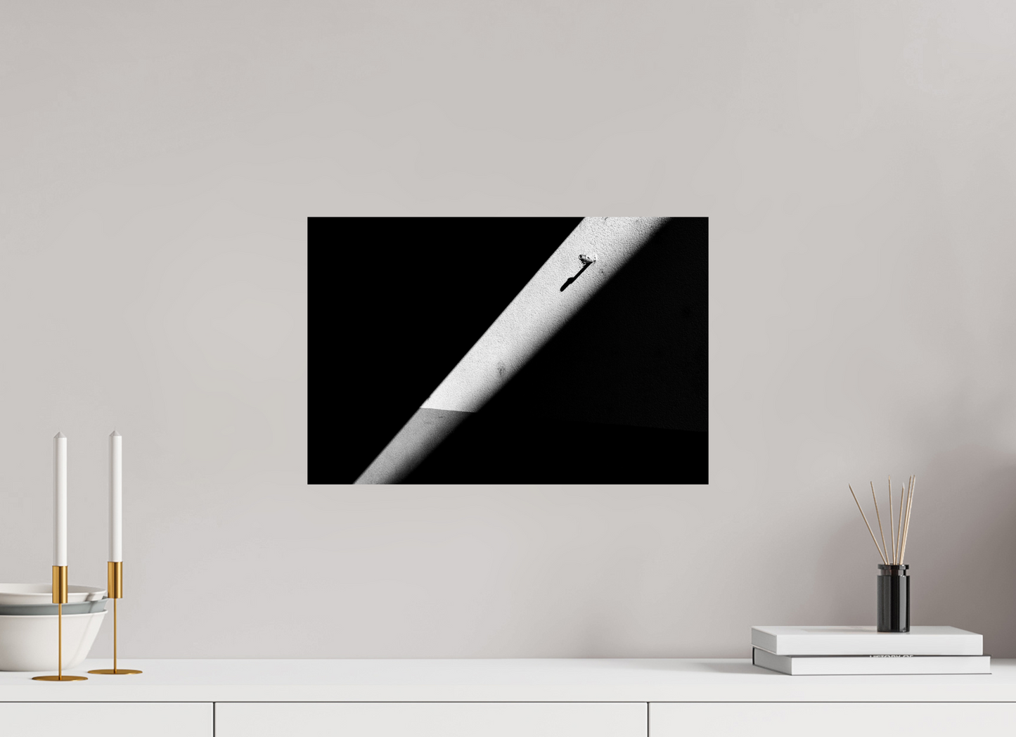 45 x 30 cm, Ilford Photo Print Isolation - Abstrakte Schwarzweiß-Fotografie - Hochwertiger Abzug in Galeriequalität