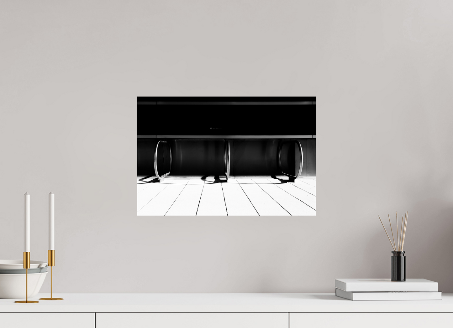 Triad - Schwarzweiß-Fotografie - Hochwertiger Abzug in Galeriequalität