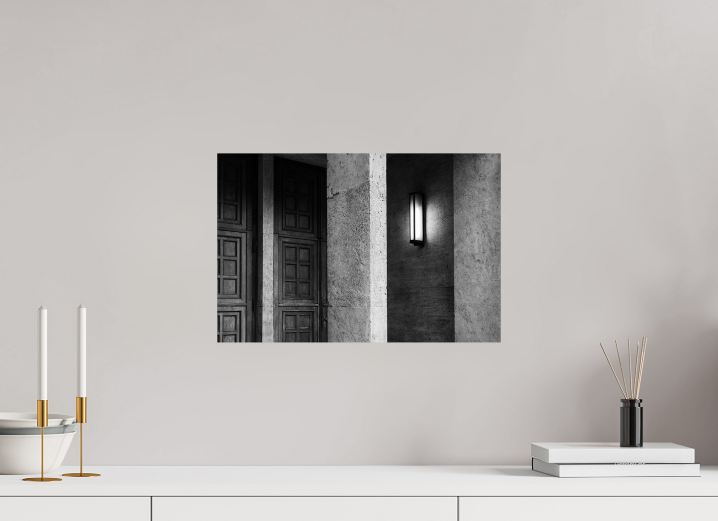 45 x 30 cm, Baryta Photo Print Beacon - Schwarzweiß-Fotokunst - Hochwertiger Abzug in Galeriequalität