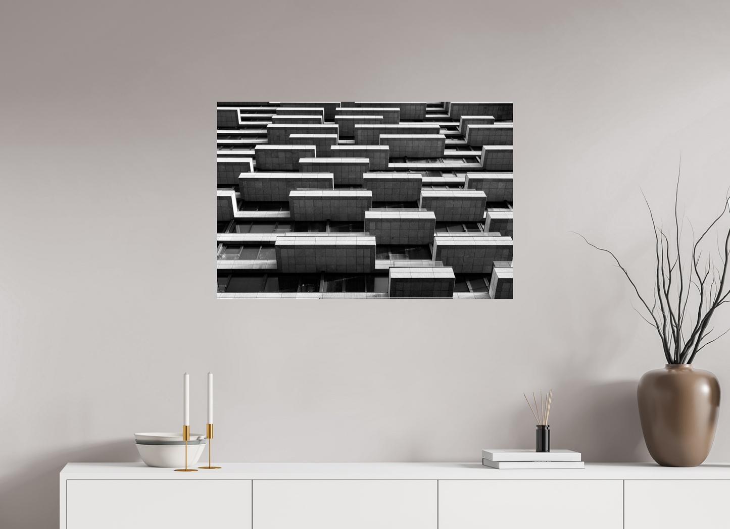Maze II - Schwarzweiß-Architekturfotografie - Hochwertiger Abzug in Galeriequalität