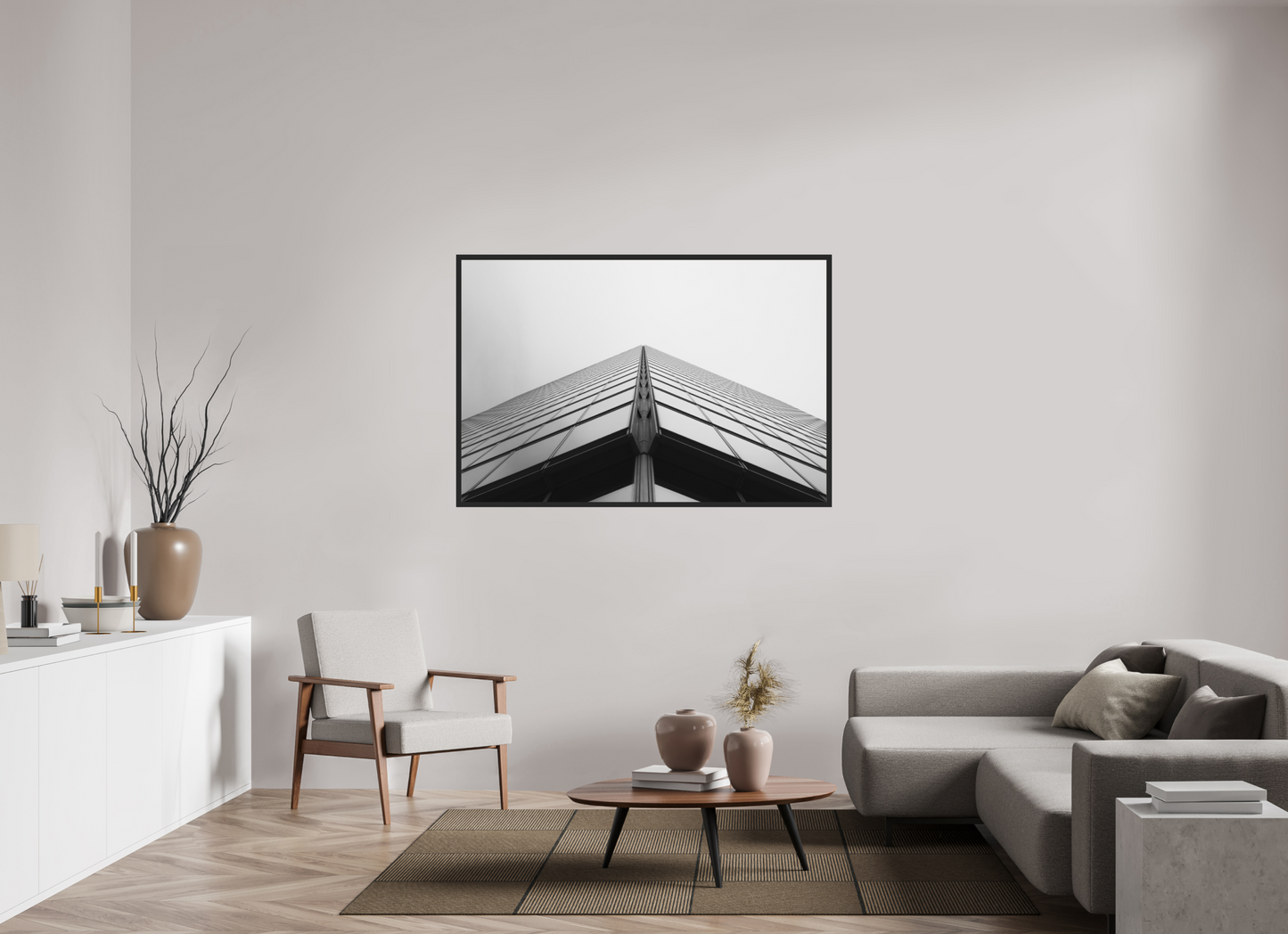 Peak - Schwarzweiß-Architekturfotografie - Hochwertiger Abzug in Galeriequalität