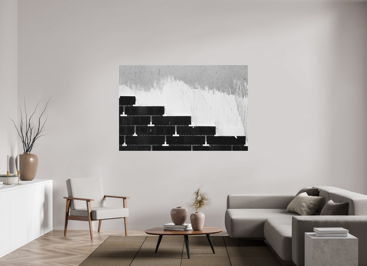 Steps - Abstrakte Schwarzweiß-Fotografie, Naheinstellung - Hochwertiger Abzug in Galeriequalität