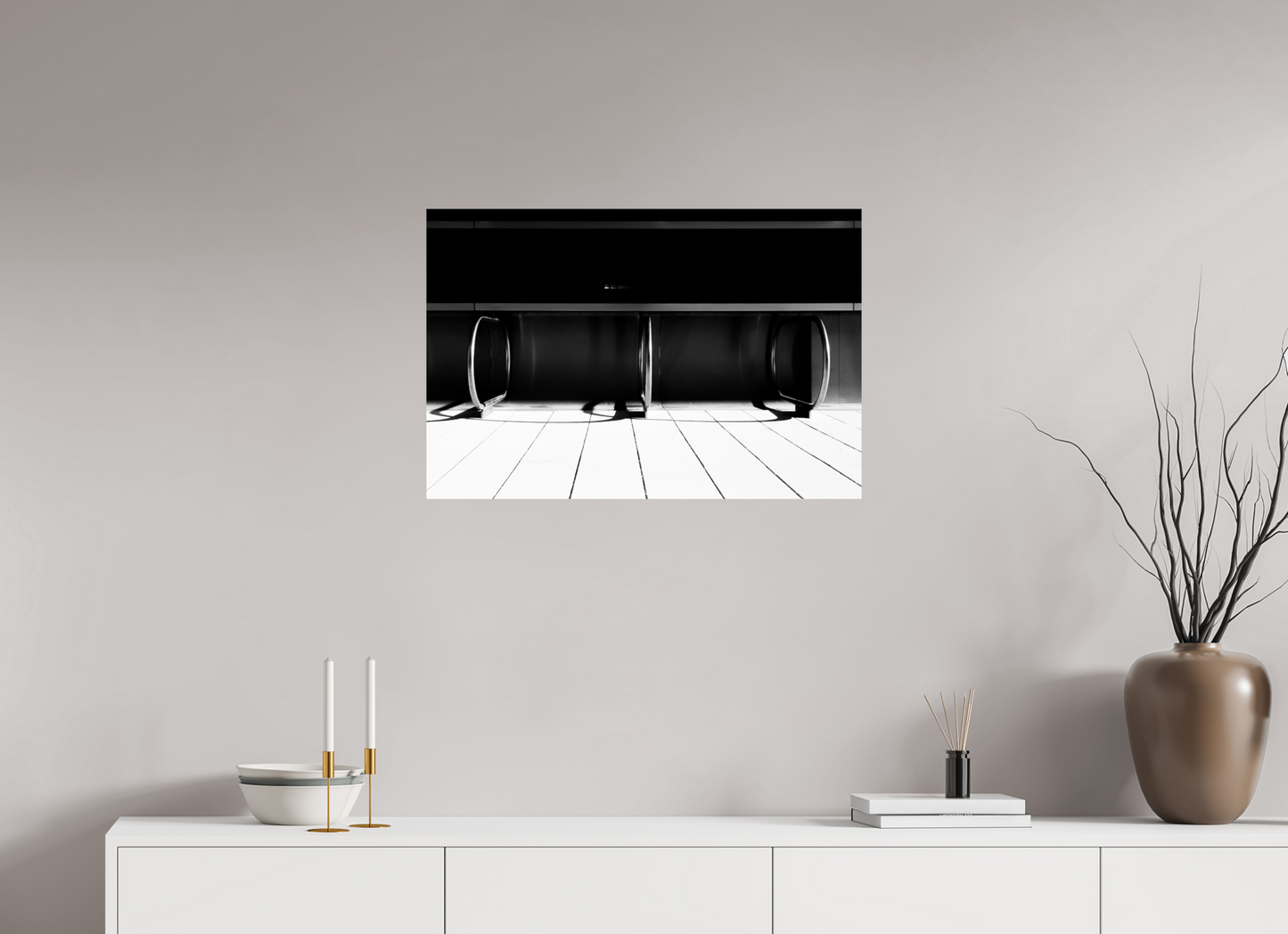 Triad - Schwarzweiß-Fotografie - Hochwertiger Abzug in Galeriequalität