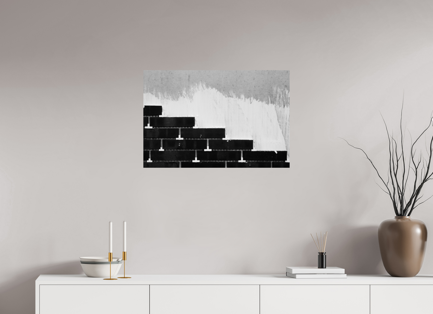 Steps - Abstrakte Schwarzweiß-Fotografie, Naheinstellung - Hochwertiger Abzug in Galeriequalität