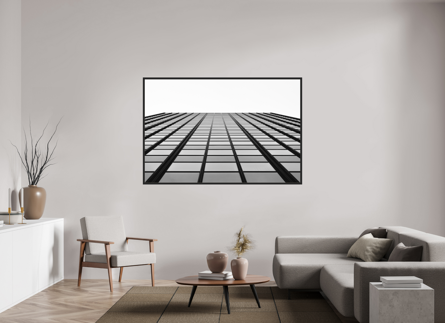 Grid III - Schwarzweiß-Architekturfotografie - Hochwertiger Abzug in Galeriequalität