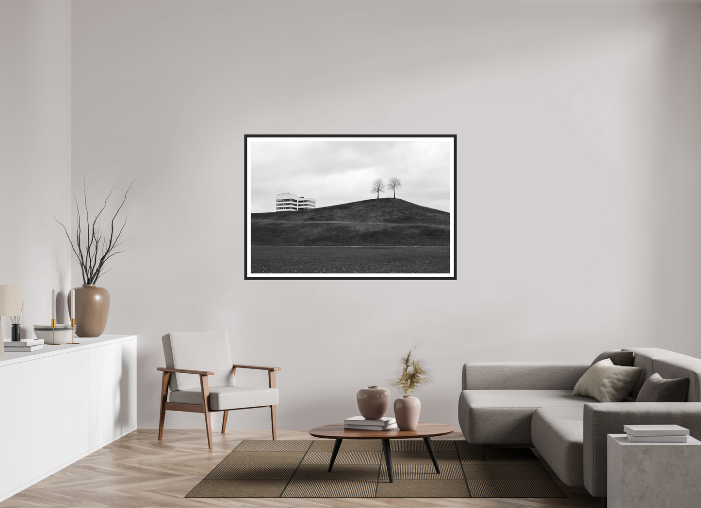 Wave - Schwarzweiß-Fotografie - Hochwertiger Abzug in Galeriequalität