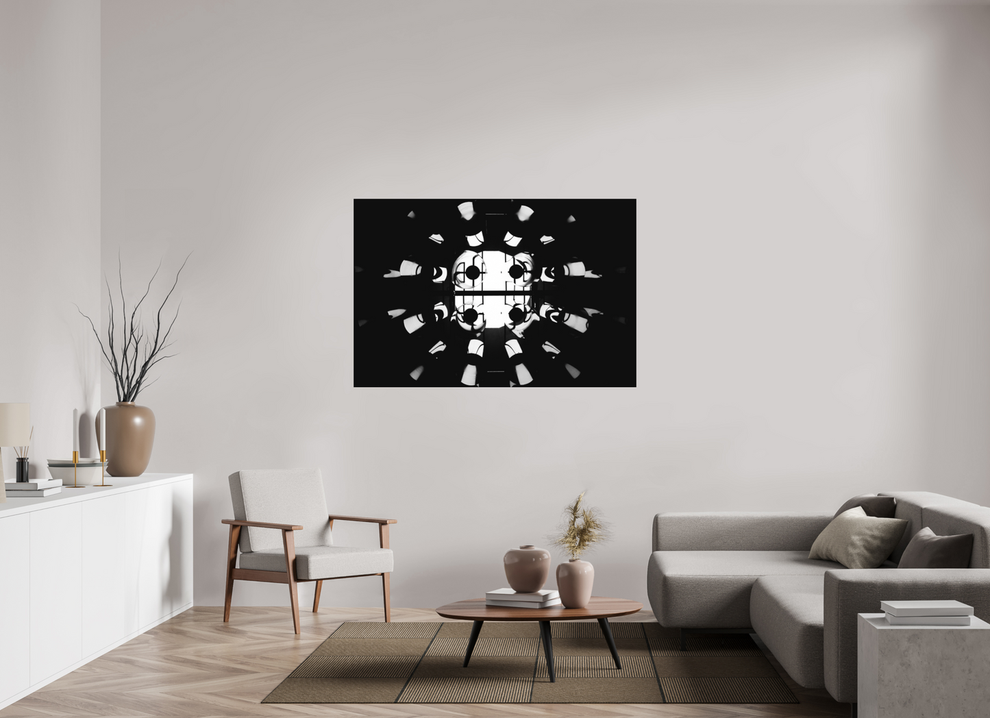Core - Abstrakte Schwarzweiß-Fotografie - Hochwertiger Abzug in Galeriequalität