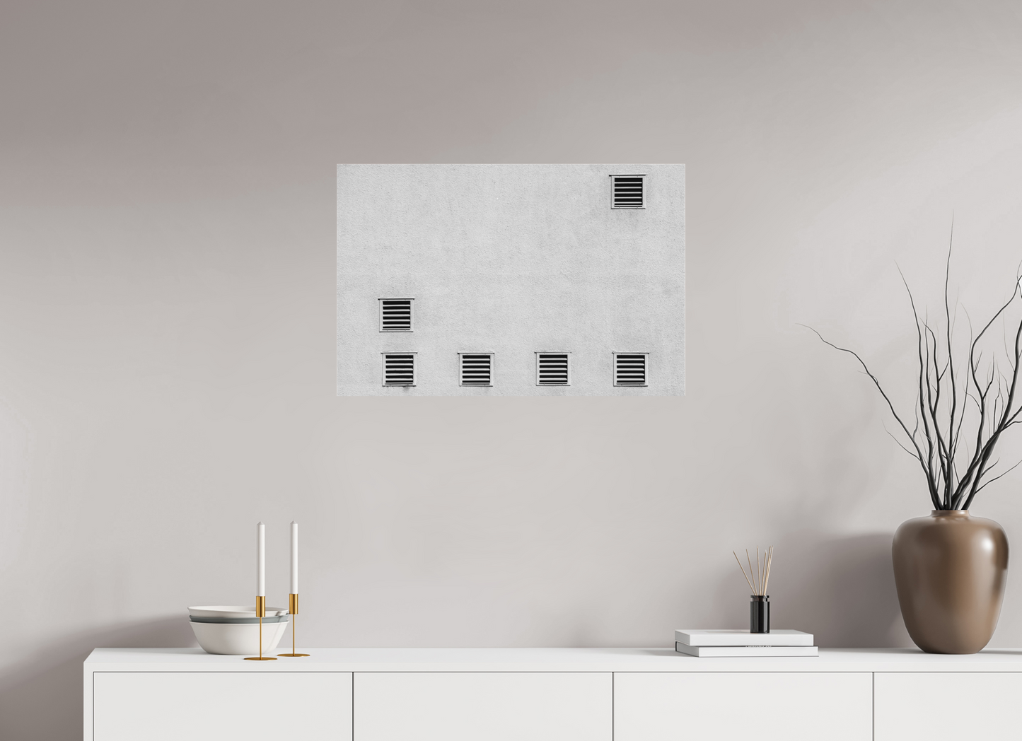 Odds - Minimalistische Schwarzweiß-Architekturfotografie - Hochwertiger Abzug in Galeriequalität