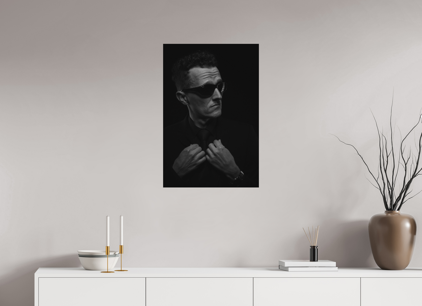 Showdown II - Schwarzweiß-Fotografie, Portrait - Hochwertiger Abzug in Galeriequalität